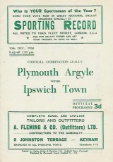 Plymouth Argyle v Ipswich Town