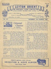 Leyton Orient v Brighton & Hove Albion
