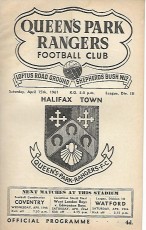 Queens Park Rangers v Halifax Town