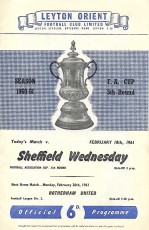 Leyton Orient v Sheffield Wednesday
