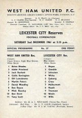 West Ham United v Leicester City