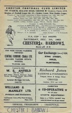Chester City v Barrow