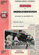 Leyton Orient v Middlesbrough