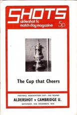 Aldershot Town v Cambridge United