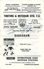 Tooting & Mitcham United v Dagenham