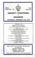 Bishops Stortford v Baldock Town
