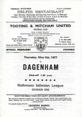 Tooting & Mitcham United v Dagenham