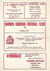 Harrow Borough v Dagenham