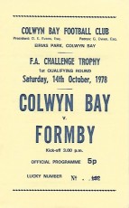 Colwyn Bay v Formby