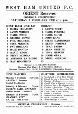 West Ham United v Leyton Orient