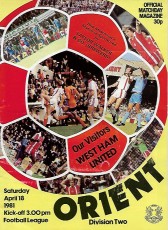 Leyton Orient v West Ham United