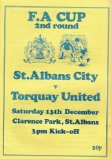 St Albans City v Torquay United