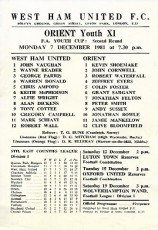 West Ham United v Leyton Orient
