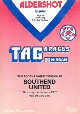 Aldershot Town v Southend United