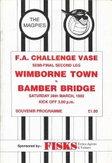 Wimborne Town v Bamber Bridge