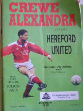 Crewe Alexandra v Hereford United