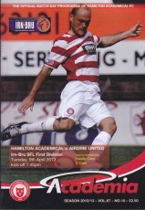 Hamilton Academical v Airdrie United