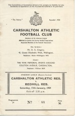Carshalton Athletic v Redhill