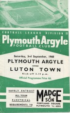 Plymouth Argyle v Luton Town
