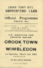 Crook Town v Wimbledon