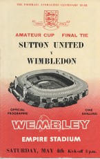 Sutton United v Wimbledon