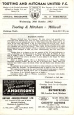 Tooting & Mitcham United v Millwall