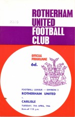 Rotherham United v Carlisle United