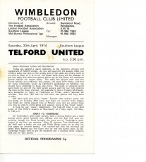 Wimbledon v Telford United