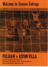Fulham v Aston Villa