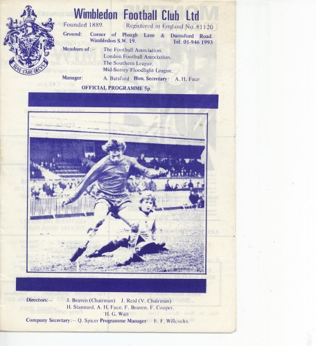 Wimbledon v Yeovil Town