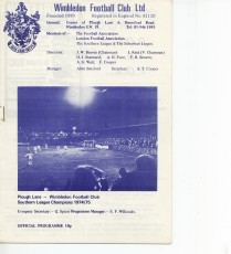 Wimbledon v Bath City