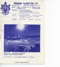 Wimbledon v Finchley