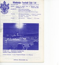 Wimbledon v Gravesend & Northfleet