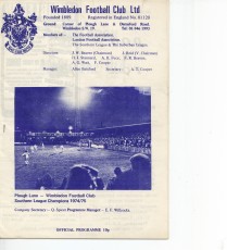 Wimbledon v Maidstone United