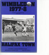 Wimbledon v Halifax Town
