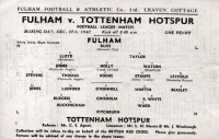 Fulham v Tottenham Hotspur