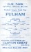 Reading v Fulham