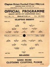 Clapton Orient v Reading