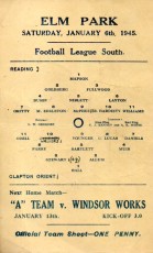 Reading v Clapton Orient