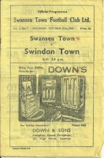 Swansea Town v Swindon Town