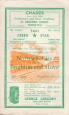 Norwich City v Brighton & Hove Albion