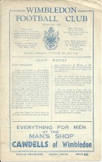 Wimbledon v Oxford City