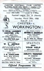 Chester City v Workington