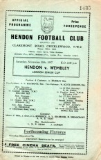 Hendon v Wembley
