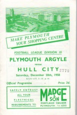 Plymouth Argyle v Hull City