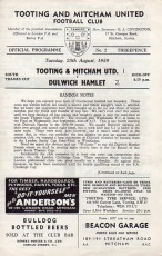 Tooting & Mitcham United v Dulwich Hamlet