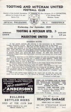Tooting & Mitcham United v Maidstone United