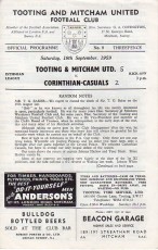 Tooting & Mitcham United v Corinthian Casuals