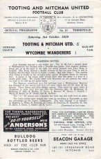 Tooting & Mitcham United v Wycombe Wanderers