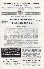 Tooting & Mitcham United v Hounslow Town